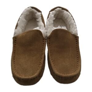 Men's Koolaburra By UGG Tipton Comfy Brown Faux Fur Slip On Slippers 1105893 M 8